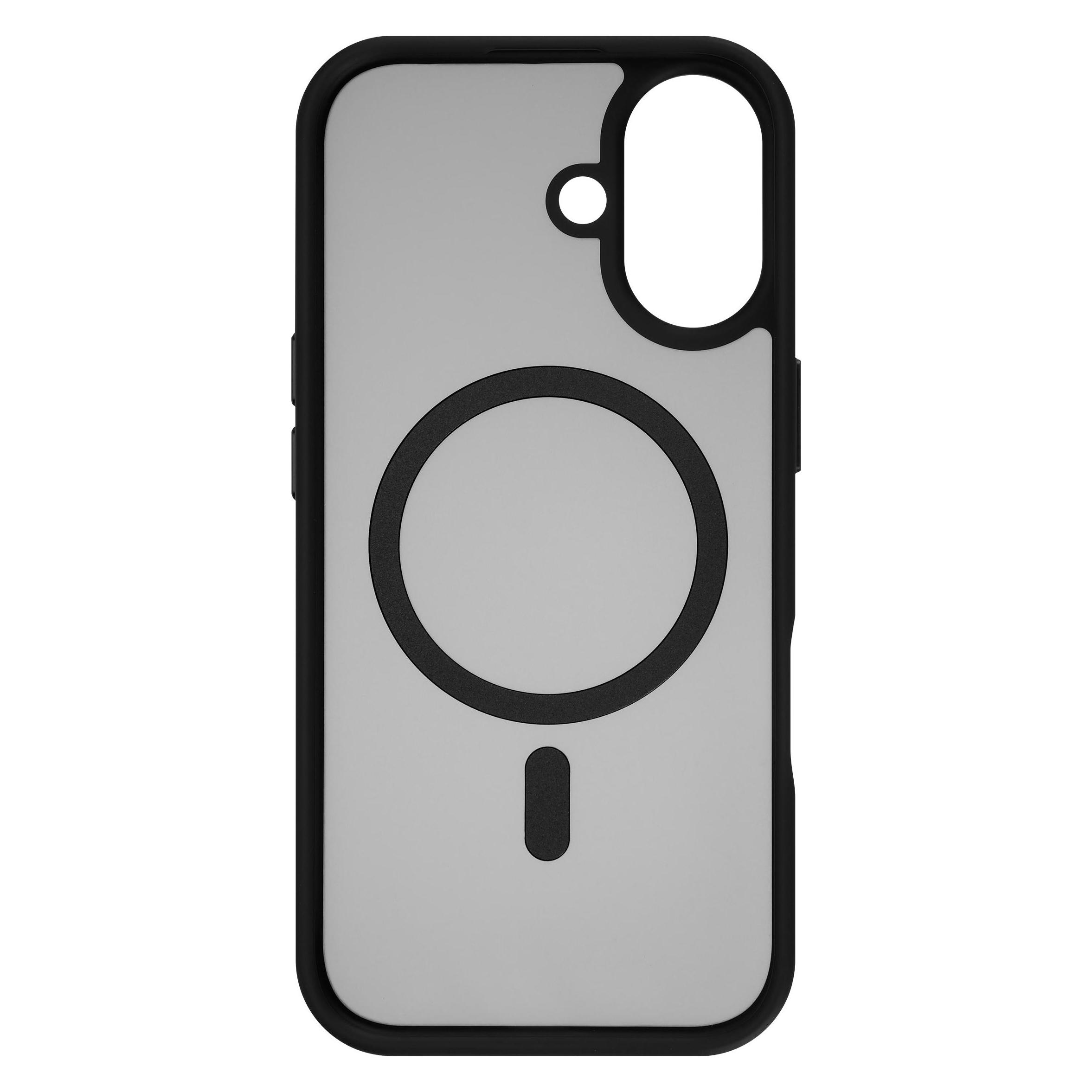 FoneKit Soft Touch Case, MagSafe Compatible, iPhone 17, black/grey (Apple iPhone 17) (6438148063313)