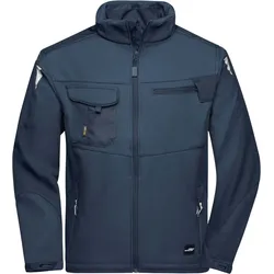 James & Nicholson Herren Workwear Sommer Softshell Jacke Strong Softshell-Jacke JN844 navy/navy XL