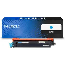 Toner kompatibel mit Brother TN-248XLC - Cyan - Hohe Kapazität