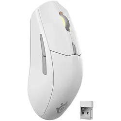STEELSERIES Rival 3 Wireless Gen 2, Gaming Maus, Weiß