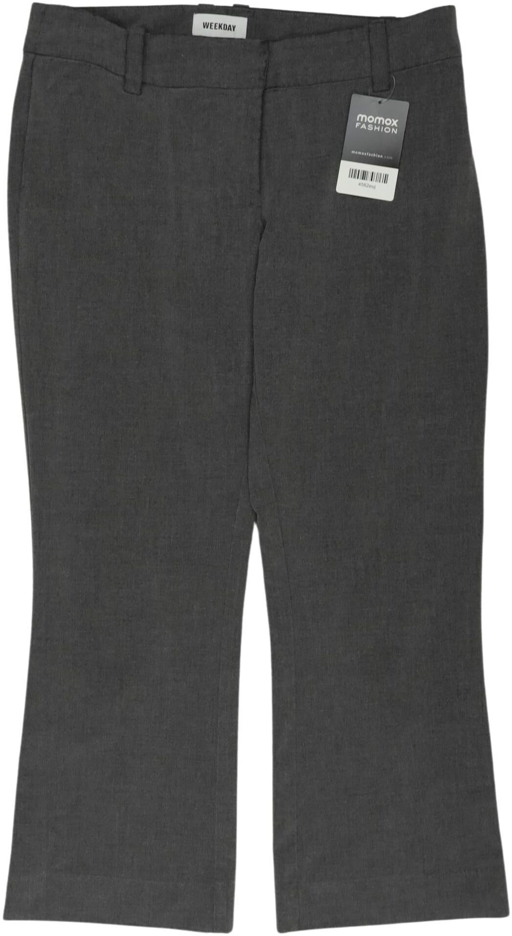Weekday Damen Stoffhose, Grau, Gr. EU 36, kein / Etikett - Second Hand