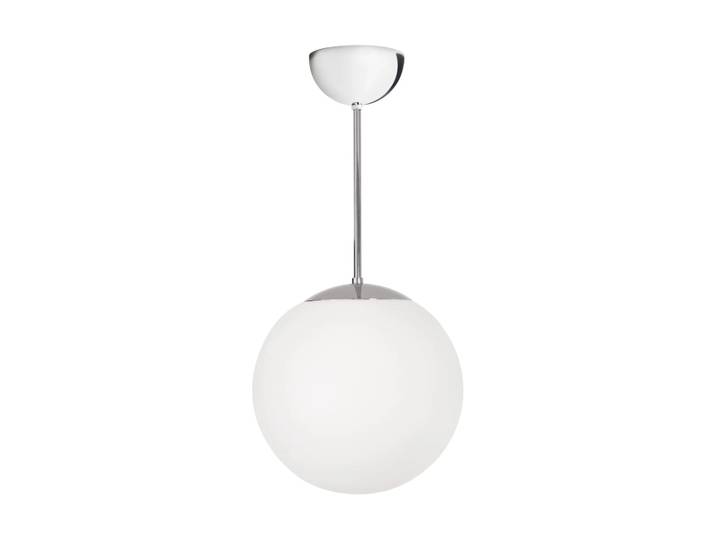 Konsthantverk Suspension Funkis Glob White-chrome Ø20 cm