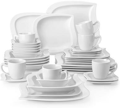MALACASA Elvira 36-Piece Porcelain Dinnerware Set Service for 6