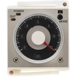RS PRO Zeitrelais, Frontplattenmontage, 0.1 s 300h, 220V ac, 2 Kont. Einfach, 2 Wechselschalter (S, Relais