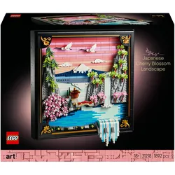 LEGO Japanische Kirschblütenlandschaft (LEGO Art)
