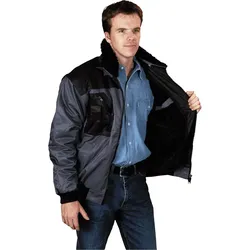 Pilotenjacken grau/schwarz grau/schwarz - 480460-M - grau/schwarz