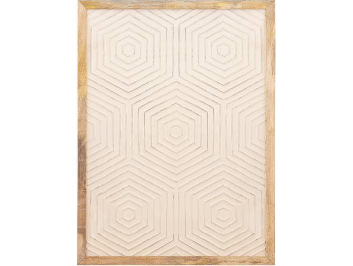 PTMD Wandpaneel Elasah - 76x3x102 cm - Hout - Creme