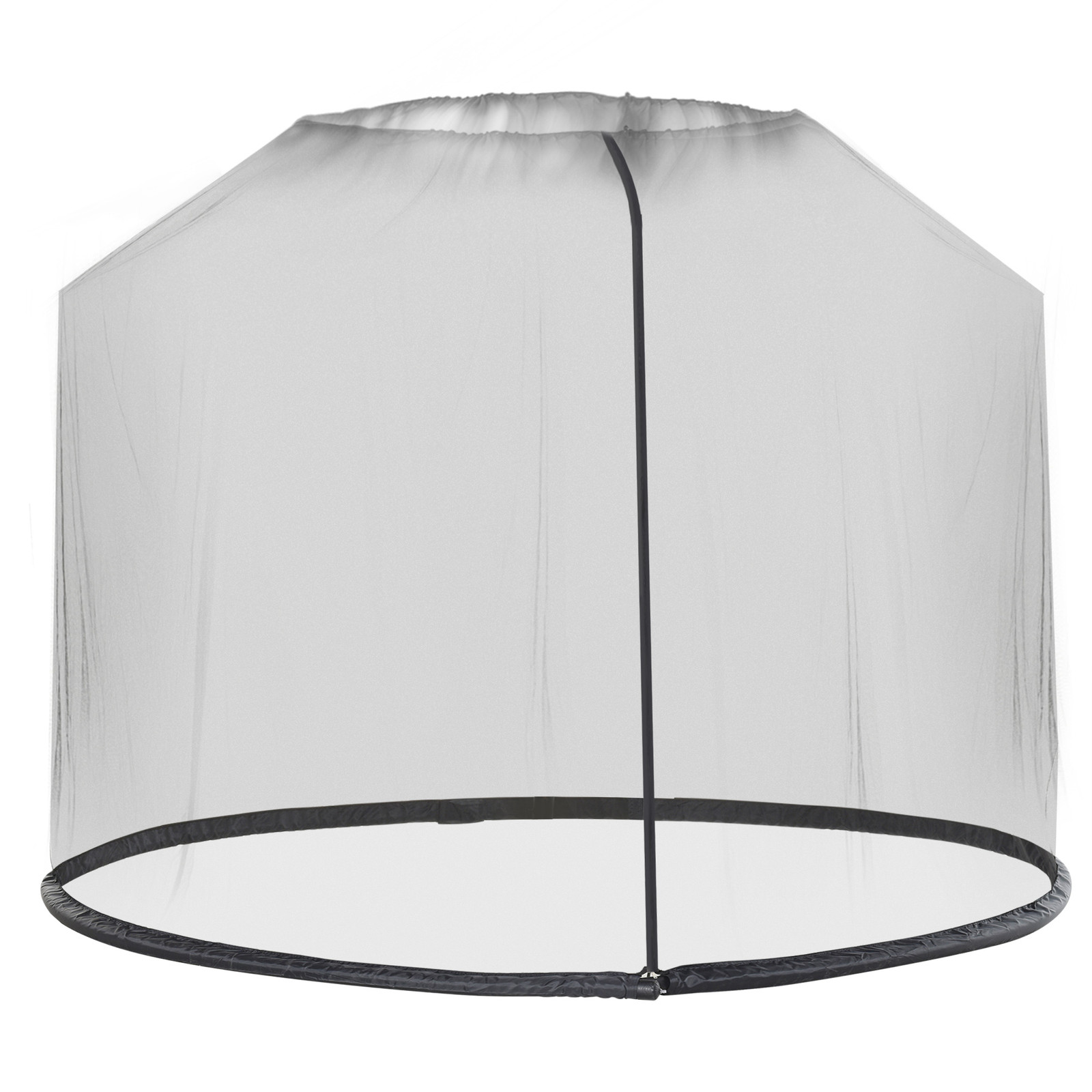 Outsunny insectennet voor parasol, zwart, Ø 3 m