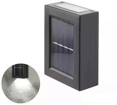Inspired Living Solar Up And Down Wall Light Waterproof LED Solar Wall Light For Garden Patio Fence white 6pcs