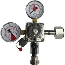 BieTal® Druckminderer Druckregler CO2 Kohlensäure 1-leitig mit Inhaltsanzeiger 3 bar
