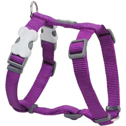 Red Dingo Hundegeschirr weich 25-39 cm Lila (XS, Hund, Spazieren), Halsband + Leine