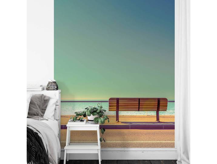 Papier peint Bench And Sea 1 x 2cm