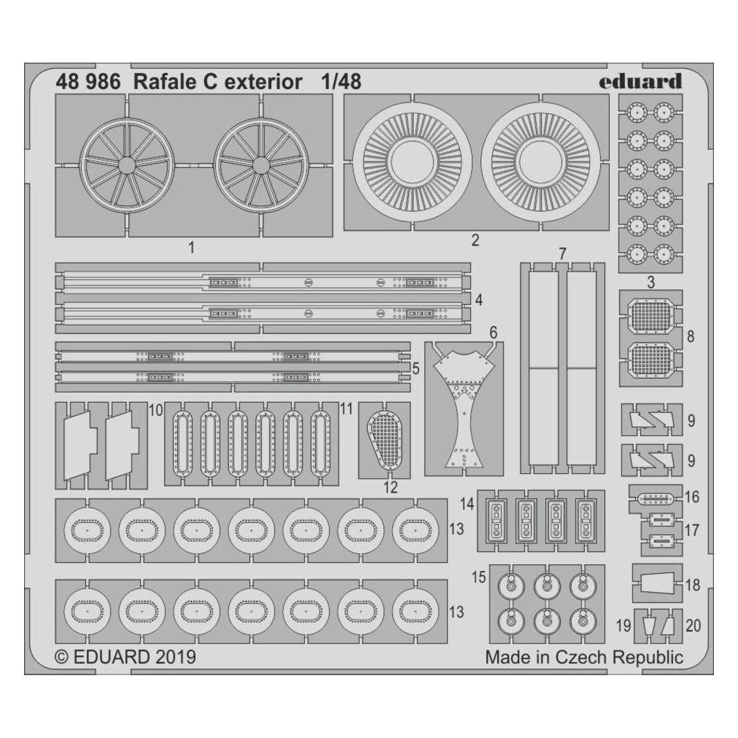 Eduard Rafale C exterior for Revell (48986)