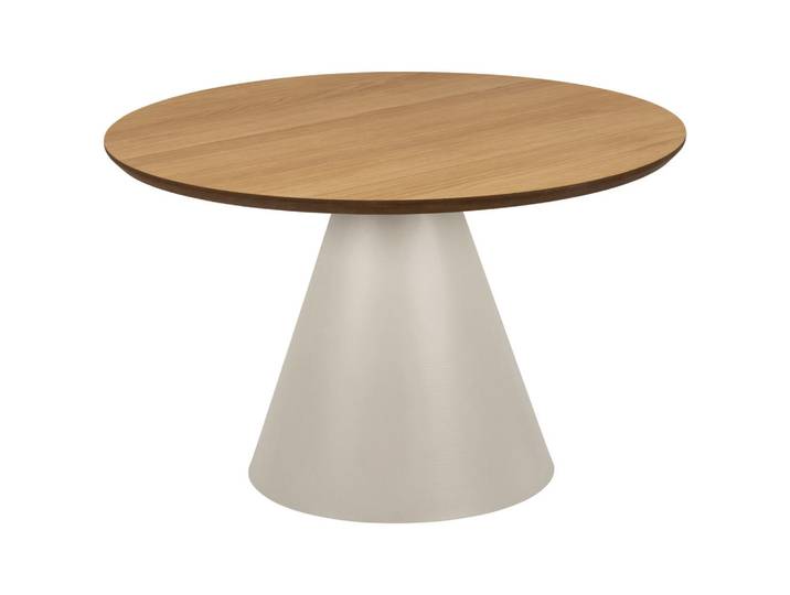 Couchtisch, Eiche, Kaschmir, Metall, rund, konisch, 65x43x65 cm, Wohnzimmer, Wohnzimmertische, Couchtische