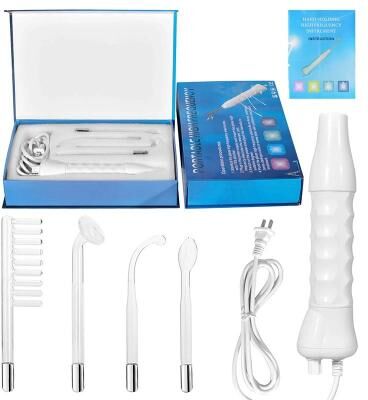 Uplifted Goods Portable High Frequency Skin Therapy Wand For Wrinkle Reduction And Skin Rejuvenation white eu Plug