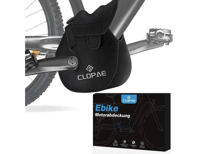 Ebike Motorabdeckung Neopren Wasserdicht Transportschutz, Schwarz, Kunststoff, 21.5x3.5x30.5 cm, Freizeit & Co, Sport & Fitness, Fahrräder, Fahrradzubehör