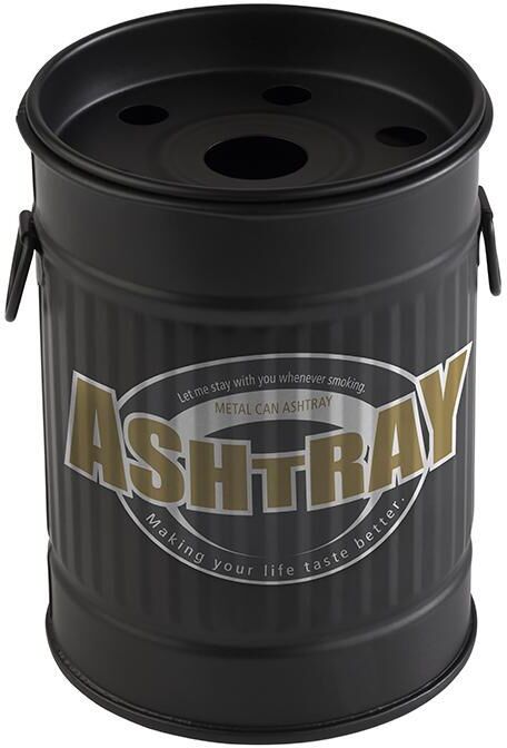 APS Posacenere antivento "Smoky" 8,5 cm Nero
