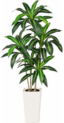 Garvee 5FT Artificial Dracaena Plant, Faux Indoor Tree in Pot, Realistic Floor Plant for Living Room Office Home