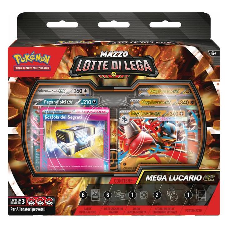 Pokémon Pokemon ITA Mazzo Lotte di Lega Mega Lucario EX (Deutsch, Box Set & Collection) (CAR3188)