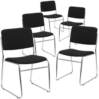 Flash Furniture "5 Pack 500 lb. Capacity High Density Stacking Chair - 23""D x 18.75""W x 32.25""H"