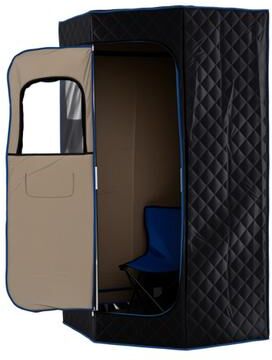 Costway 3L Portable Steam Sauna for Home Fast-Heat with 9-Level Remote Control and Folding Chair-Black