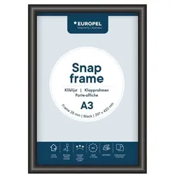 EUROPEL Klapprahmen »Premium« DIN A3 25 mm schwarz, 32.8x45.1x1.1 cm