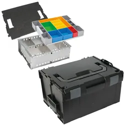 Sortimo Systemkoffer L-Boxx 238 schwarz inkl. Trennblechset und Insetboxenset H3