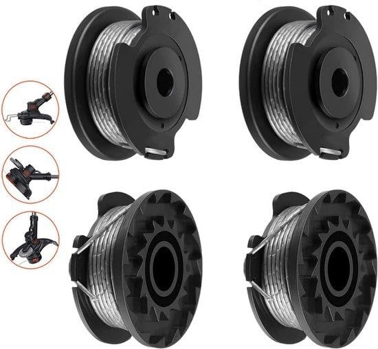 Bosch Set van 4 universele grastrimmer-spoelen in zwart