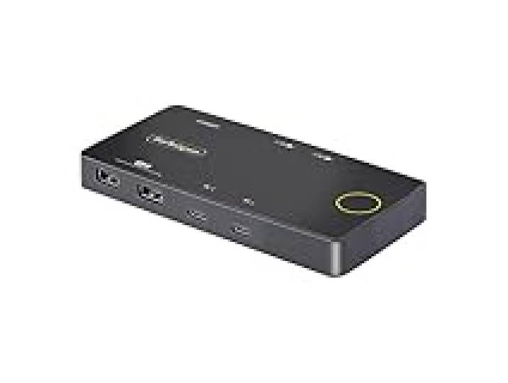 StarTech KVM USB-C 2 Ports, HDMI Simple 4K 60Hz, PD 100W, Alimenté Bus
