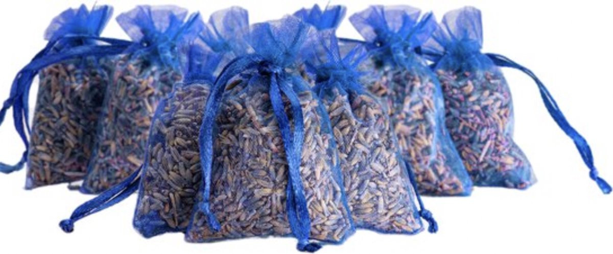 Vandiencashmere Mini Lavendel Geurzakjes - 11 stuks - Koningsblauw - Anti insecten en motten