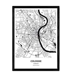 POSTER Köln - Deutschland A3 Rahmenlos