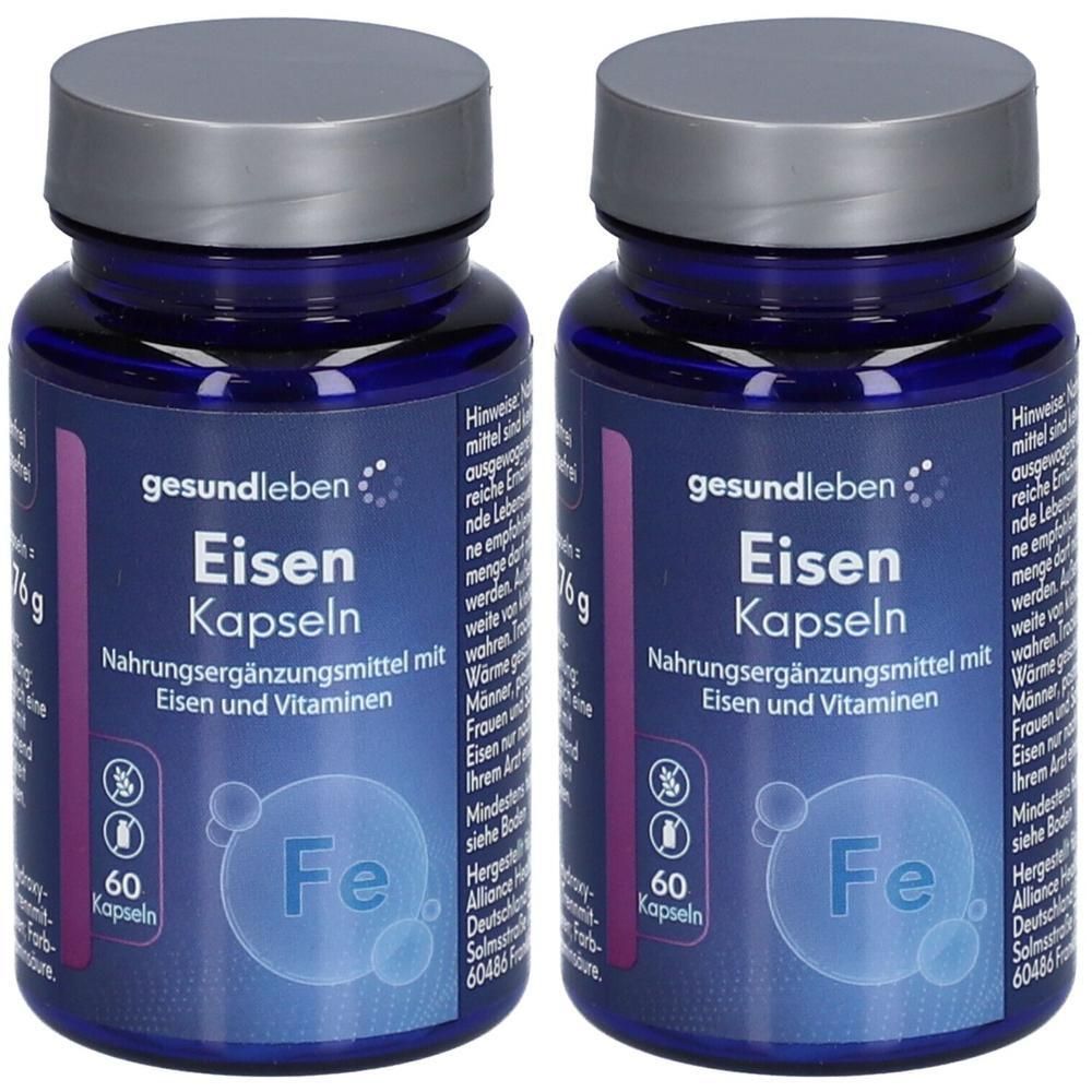 Gesund Leben Eisen 15 mg Kapseln 2x 2x60 St