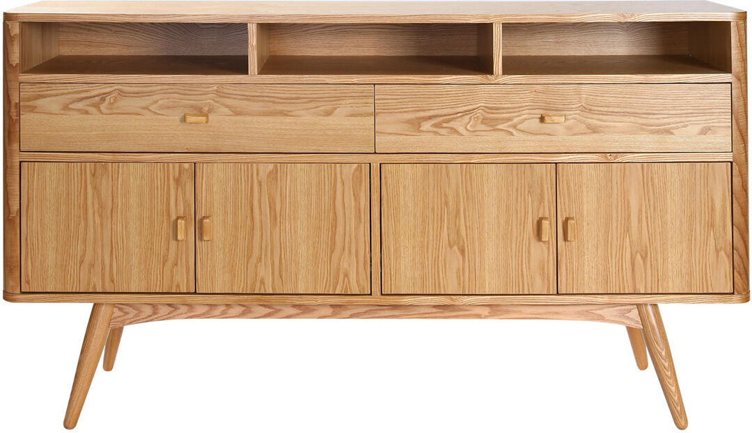 Miliboo Design-Sideboard 4 Türen Esche NORDECO