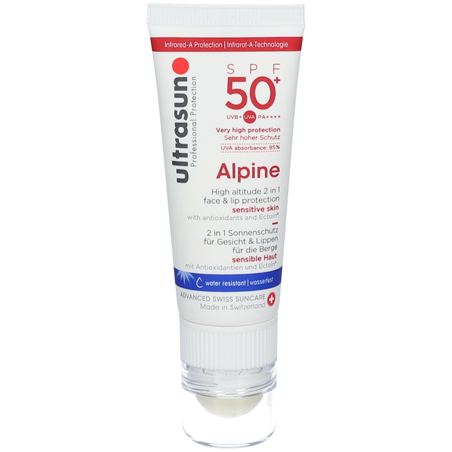 Ultrasun Alpine Creme SPF 50+ 2in1 Gesicht+Lippen 20 ml Gel