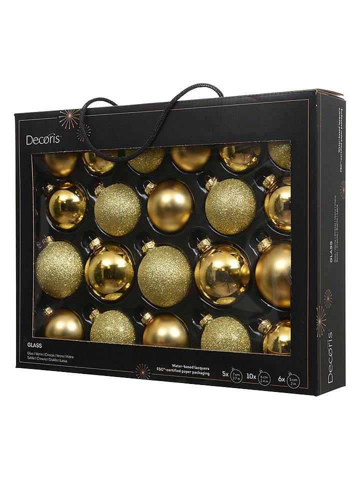 Kaeming Christbaumkugeln in Gold - 21 Stück - onesize