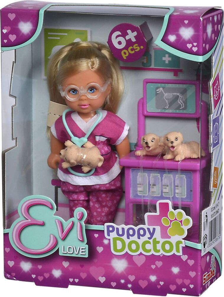 Simba Toys Panenka Evička Hondendokter voor puppy's
