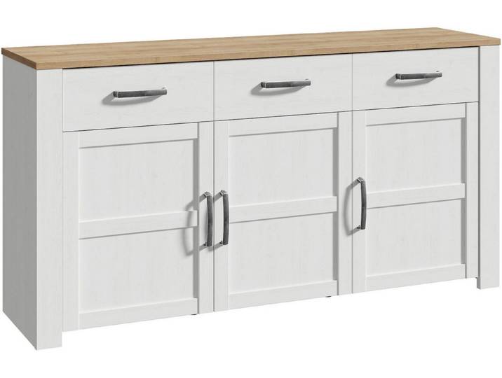 FORTE Sideboard Bohol, Sideboard, Soft-Close, Stauraum, B/H/T 166,1/87/42cm, 3 Türen, 3 SK