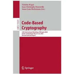 Code-Based Cryptography, Fachbücher von Anna-Lena Horlemann, Violetta Weger, Jean-Christophe Deneuville