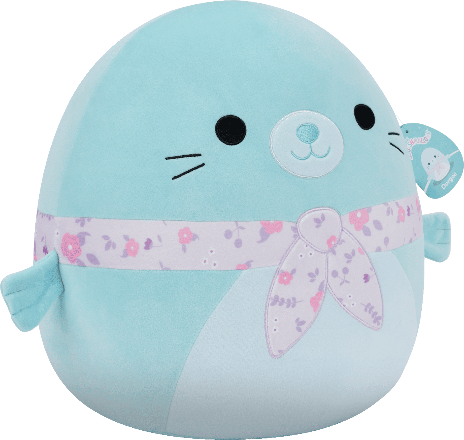 Jazwares Squishmallows Dorgee Seal 16-Inch Large Plush Toy for Kids - Pale Blue - 3 Years and Up