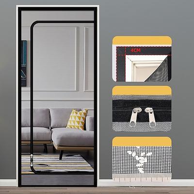 Verbesserte Haustier Bildschirm Tür Nano-beschichtete Katzen Bildschirm Tür für Wohnzimmer Anti-Moskito Anti-Haustier Bildschirm Netz mit Reißverschluss für Schlafzimmer Wohnzimmer Küche