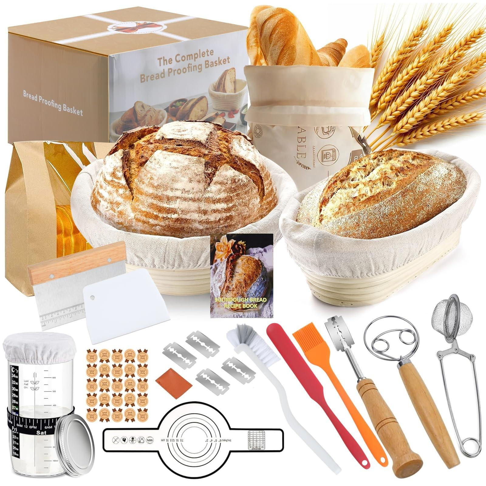 Sourdough Starter Set met 14 Bakaccessoires