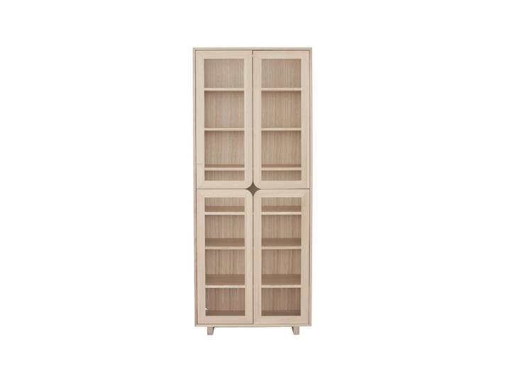 1898 Vitrine haute Vidja Chêne pigmenté blanc