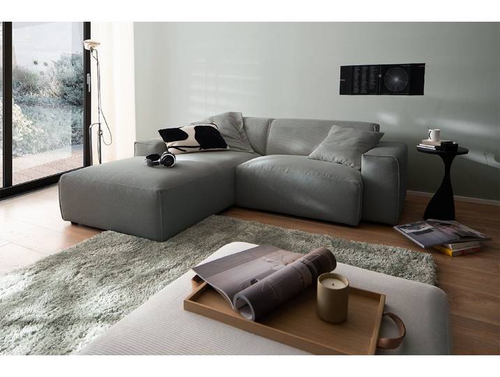 KAWOLA Ecksofa RANI, Couch L-Form rechts oder links, verschiedene Farben 228x189 cm