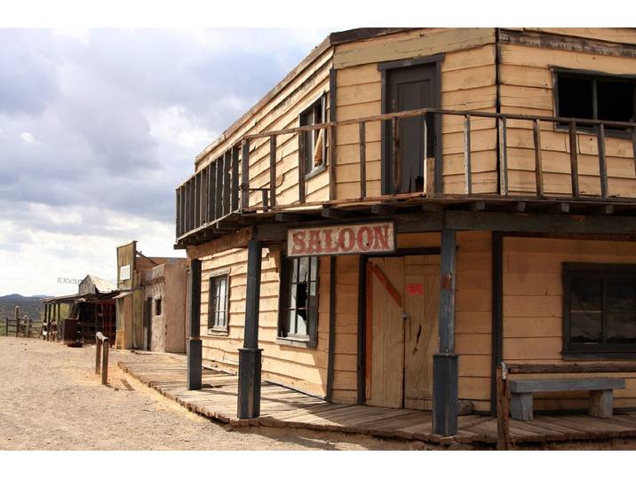 Fototapete PAPERMOON Saloon , bunt, B:4m L:2,6m, Vlies, Tapeten, Fototapete