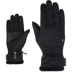Ziener INDIRI WS TOUCH Handschuh Damen | Gr. 7 | schwarz - schwarz
