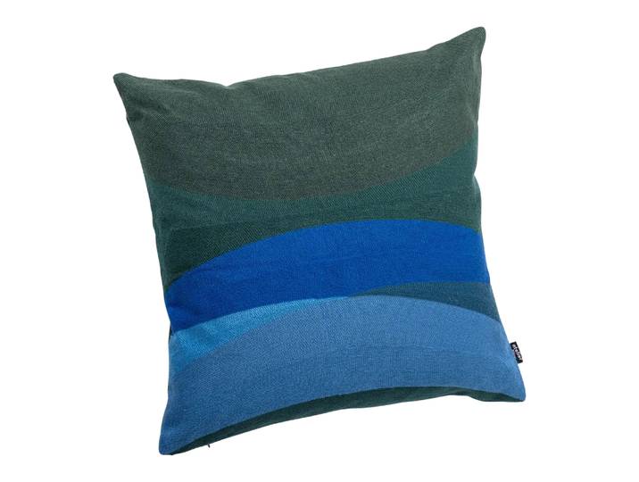 Zierkissen Goldbach, Atelier Pfister, grün/blau, Baumwolle