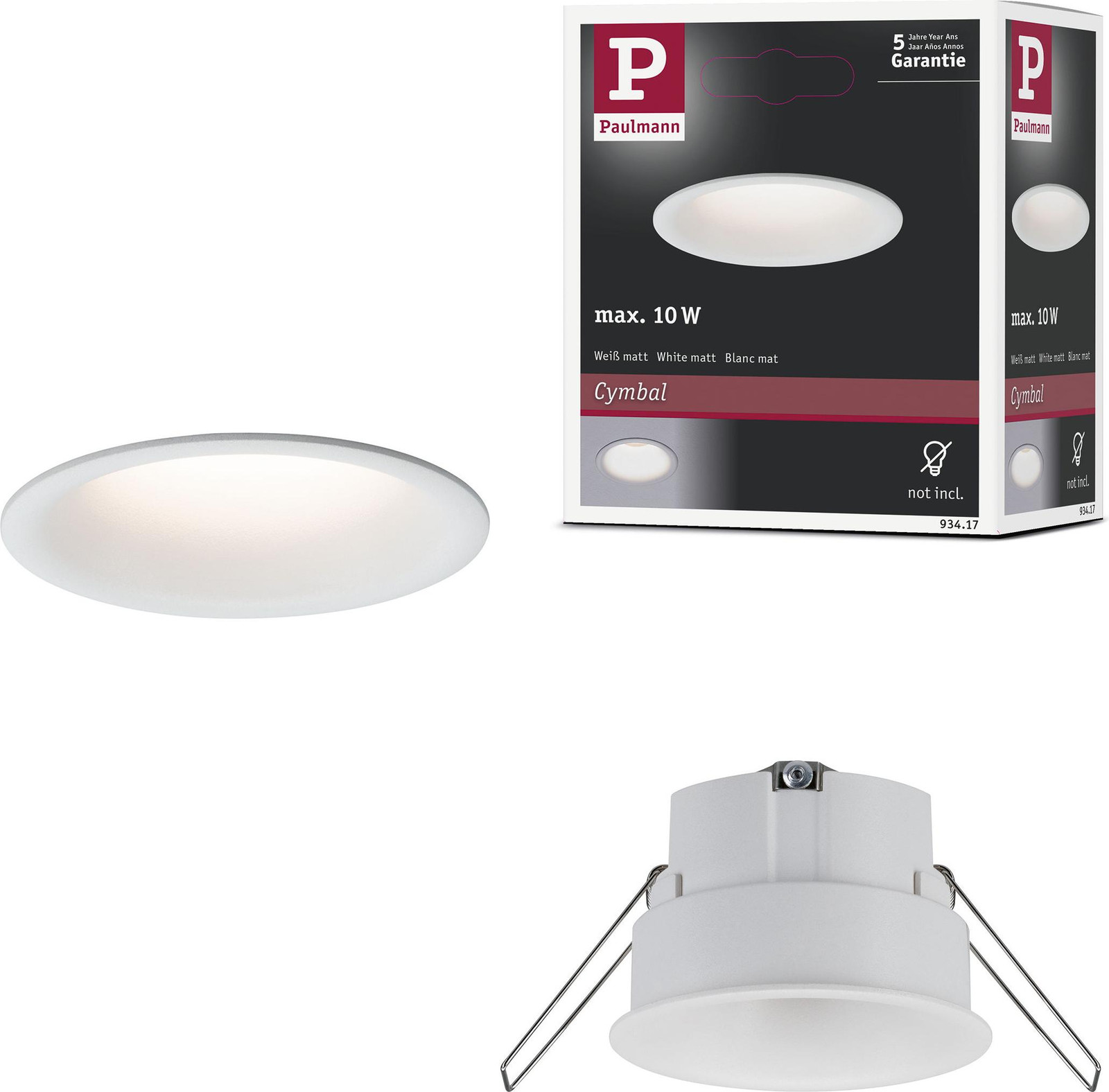 Paulmann LED inbouwspot Cymbal enkele spot