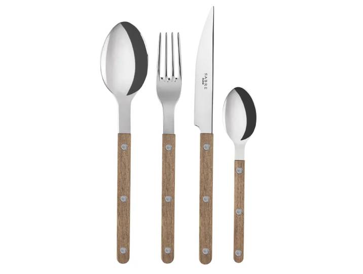 SABRE Paris Couvert Bistrot 24 Pièces Teak wood