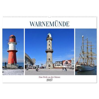 WARNEMÜNDE (Wandkalender 2027 DIN A2 quer), CALVENDO Monatskalender