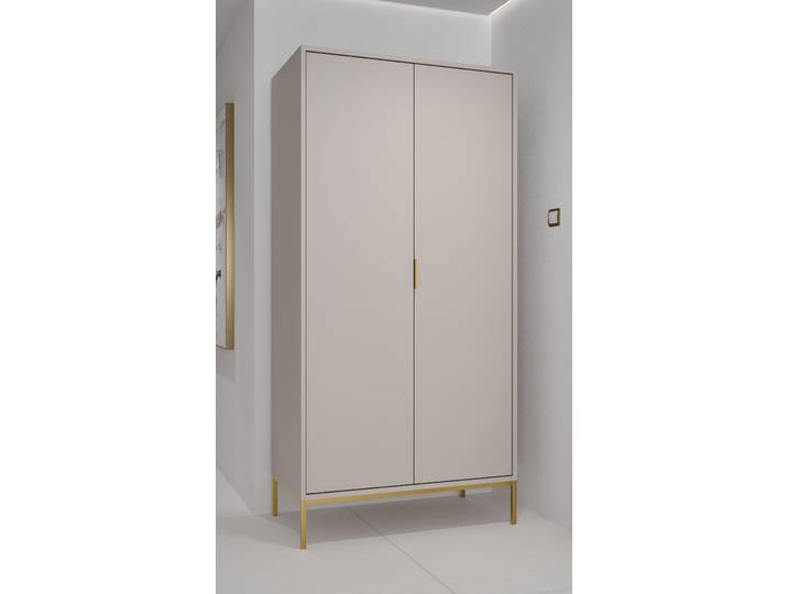 Armoire Austin 100 x 205 x 55cm Beige/Cachemire